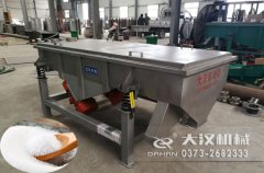 河北鹽分級不銹鋼直線篩已發貨，張先生請注意查收！