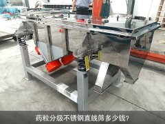 <b>藥粒分級不銹鋼直線篩多少錢？</b>